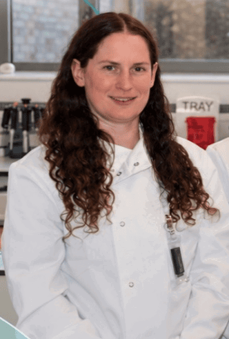Sarah Routledge in the Gifford Bioscience laboratory