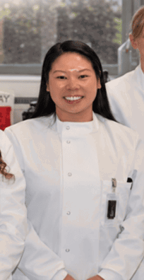 Christine Yu in the Gifford Bioscience laboratory