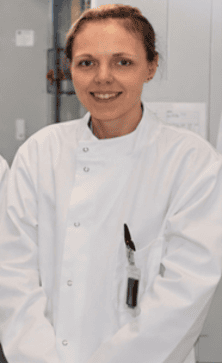 Melissa Finlay in the Gifford Bioscience laboratory